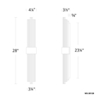 Luzerne Vanity/Sconce 28IN - Line Drawing