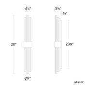Luzerne Vanity/Sconce 28IN - Line Drawing