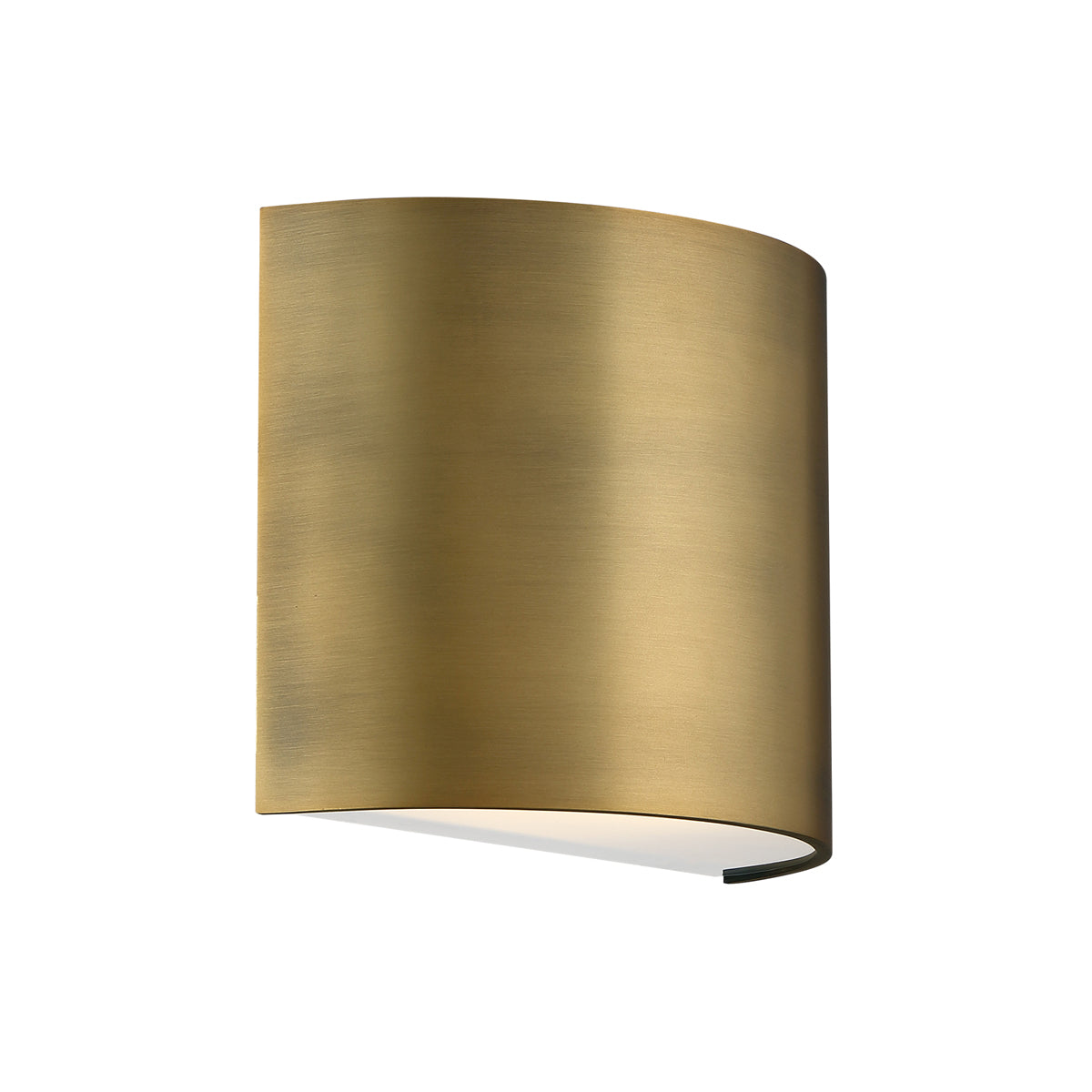 Pocket 7in Wall Sconce Aged Brass