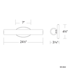 Loft Sconce/Vanity 24IN - Line Drawing