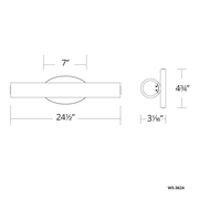 Loft Sconce/Vanity 24IN - Line Drawing
