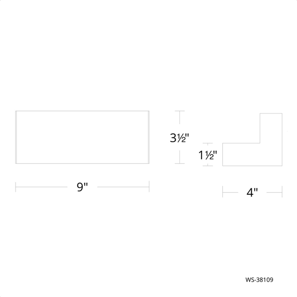 Bantam Wall Sconce line drawing