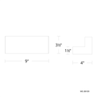 Bantam Wall Sconce line drawing
