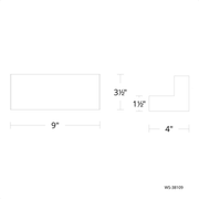 Bantam Wall Sconce line drawing