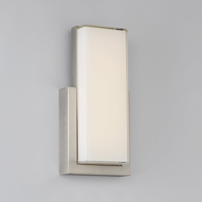 Corbusier 15in Sconce Satin Nickel
