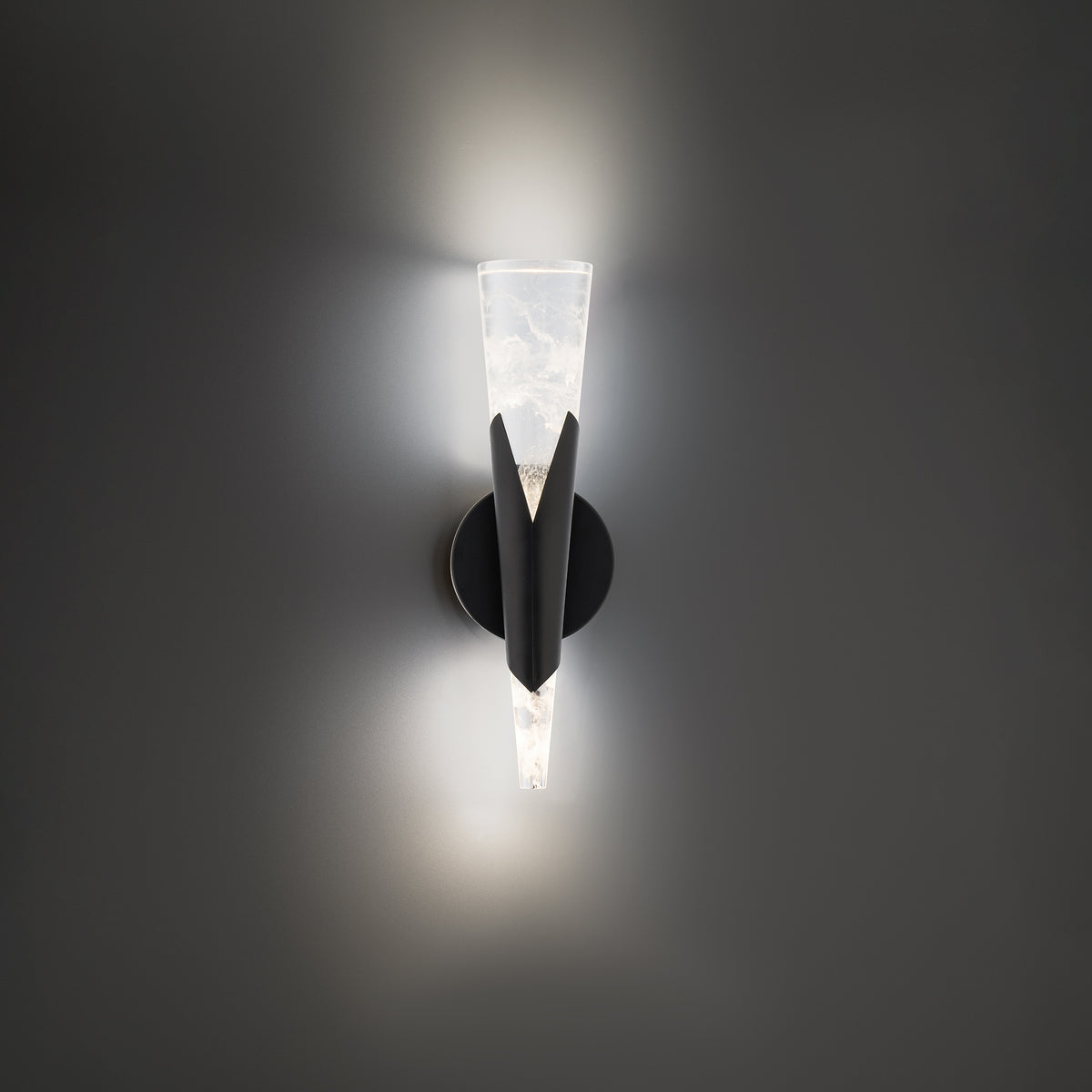 Kilt Indoor Sconce - Black lifestyle