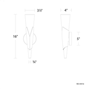 Kilt Indoor Sconce - Line Drawing