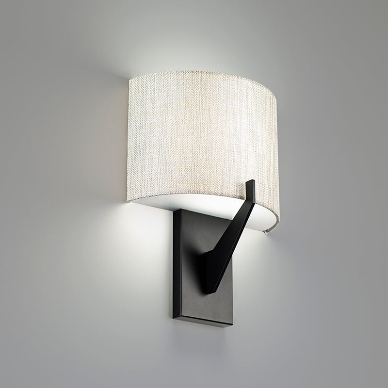 Fitzgerald 8in Sconce Black 2700K