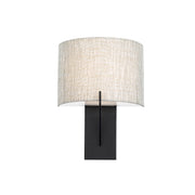 Fitzgerald 8in Sconce Black 3000K