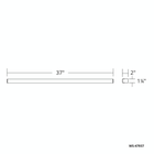 Lightstick Vanity/Sconce 37IN - Line Drawing