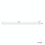 Lightstick Vanity/Sconce 61IN - Line Drawing