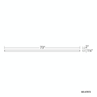 Lightstick Vanity/Sconce 73IN - Line Drawing