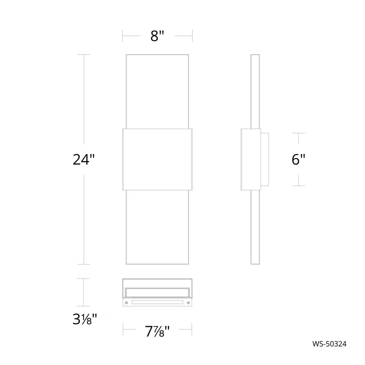 Mercer Sconce line drawing