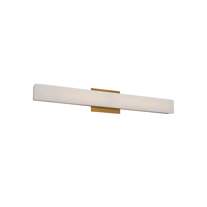 Lanza Bath Sconce/Vanity 27IN - Aged Brass detail