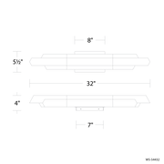 Montage 32in line drawing