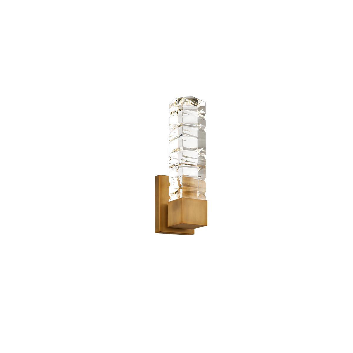 Juliet Crystal Sconce Aged Brass