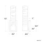 Juliet Crystal Sconce dimensions