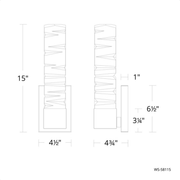 Juliet Crystal Sconce dimensions