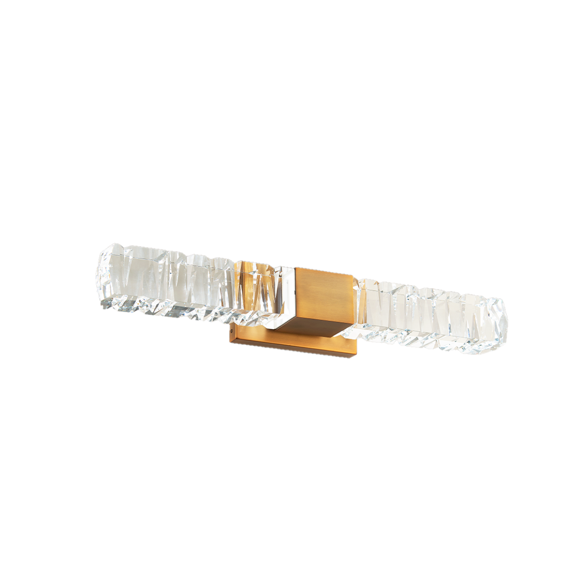 Juliet Crystal Vanity/Sconce Aged Brass