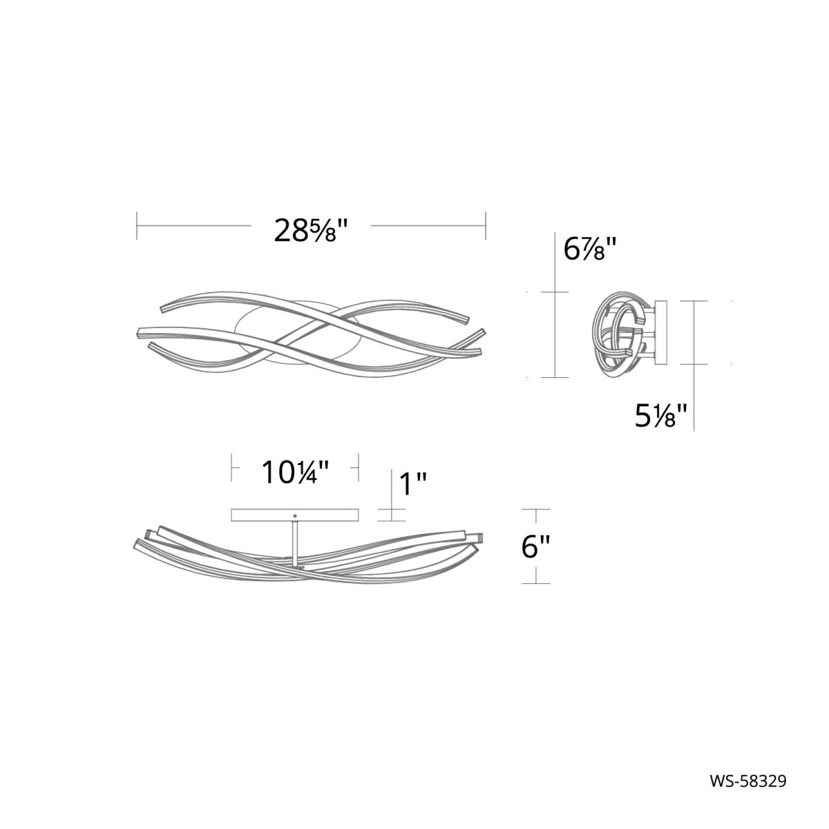 Lior Vanity/Sconce 29IN - Line Drawing
