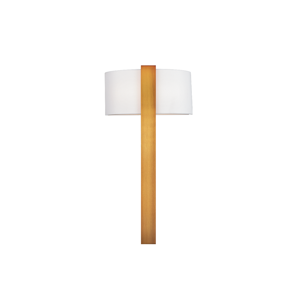Curvana Fabric Sconce Aged Brass