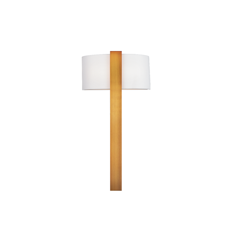 Curvana Fabric Sconce Aged Brass