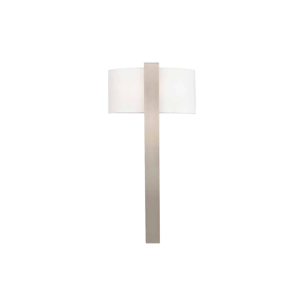 Curvana Fabric Sconce Brushed Nickel