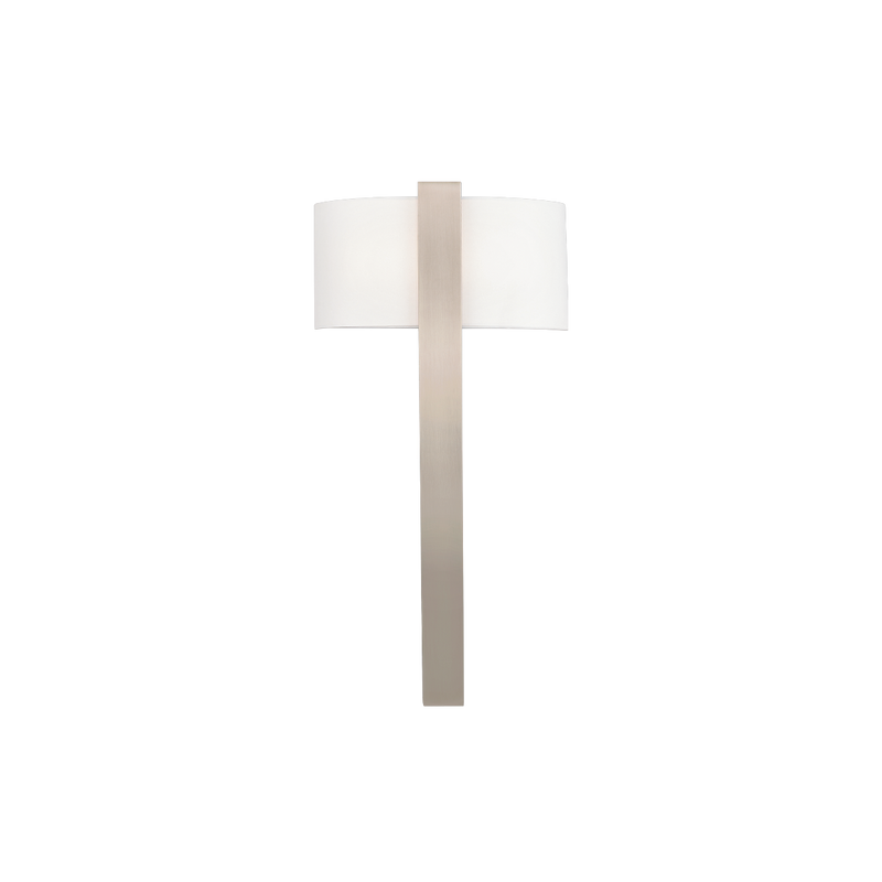 Curvana Fabric Sconce Brushed Nickel