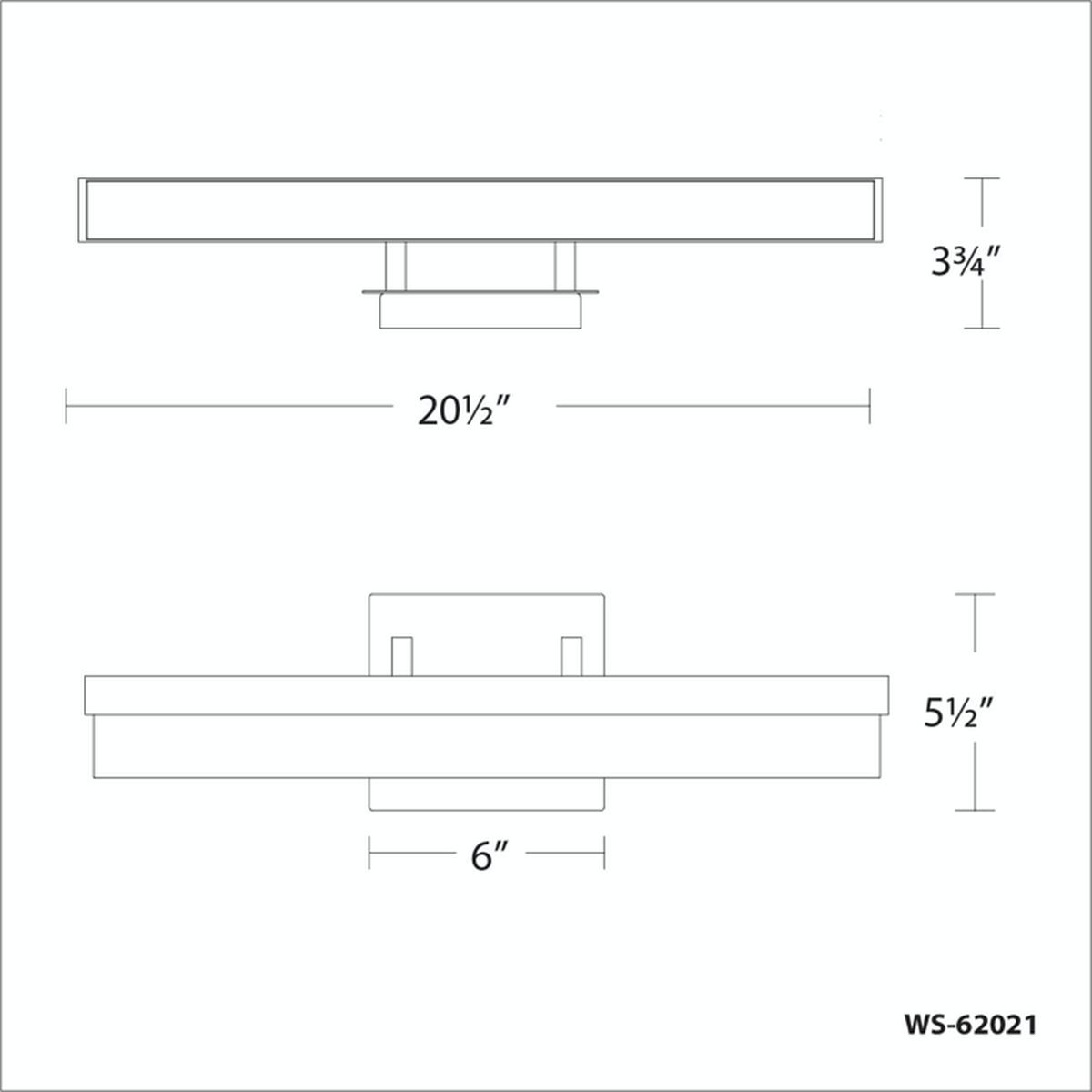 Minx Vanity 21in line drawing