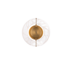 Cymbal Sconce Aged Brass