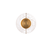 Cymbal Sconce Aged Brass