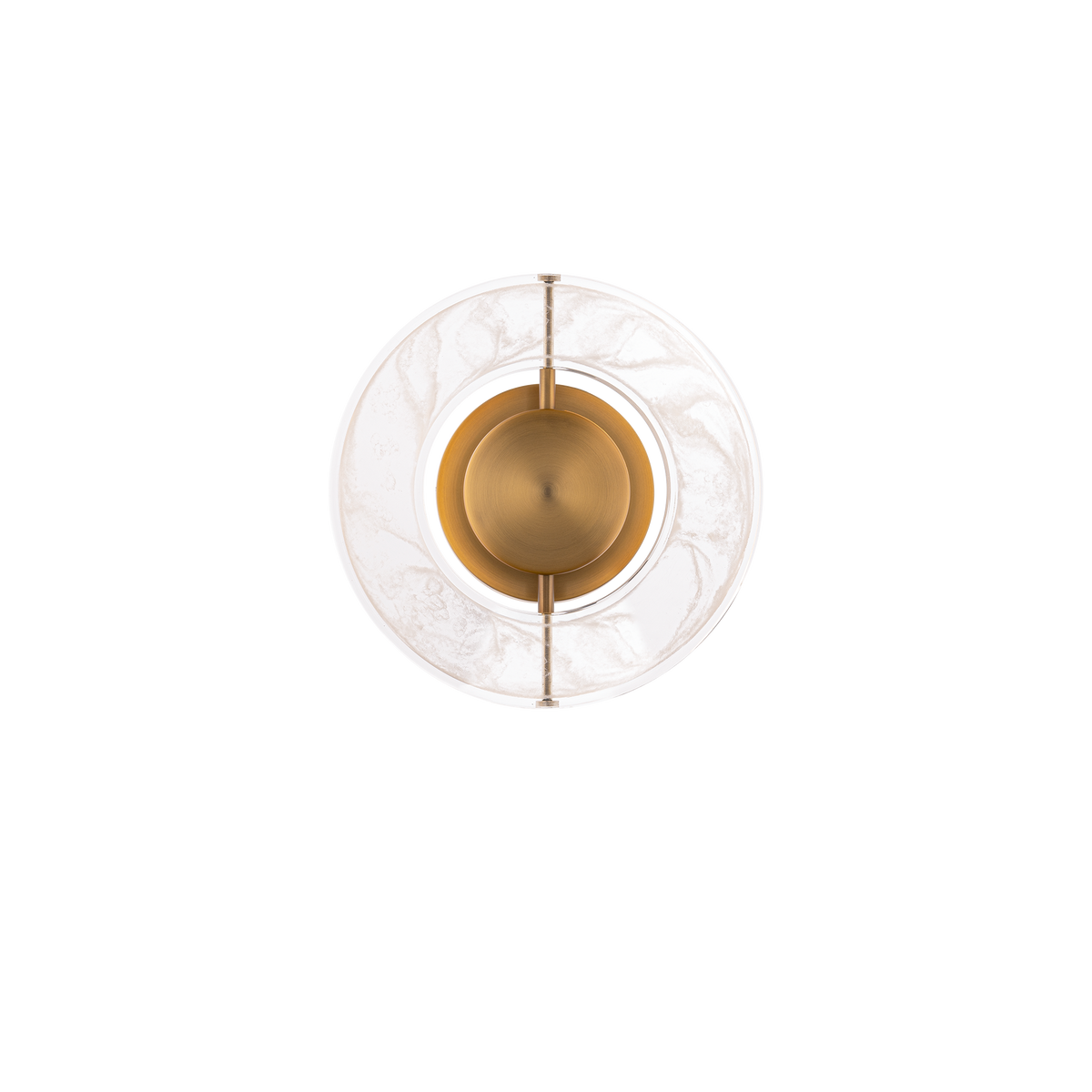 Cymbal Sconce Aged Brass