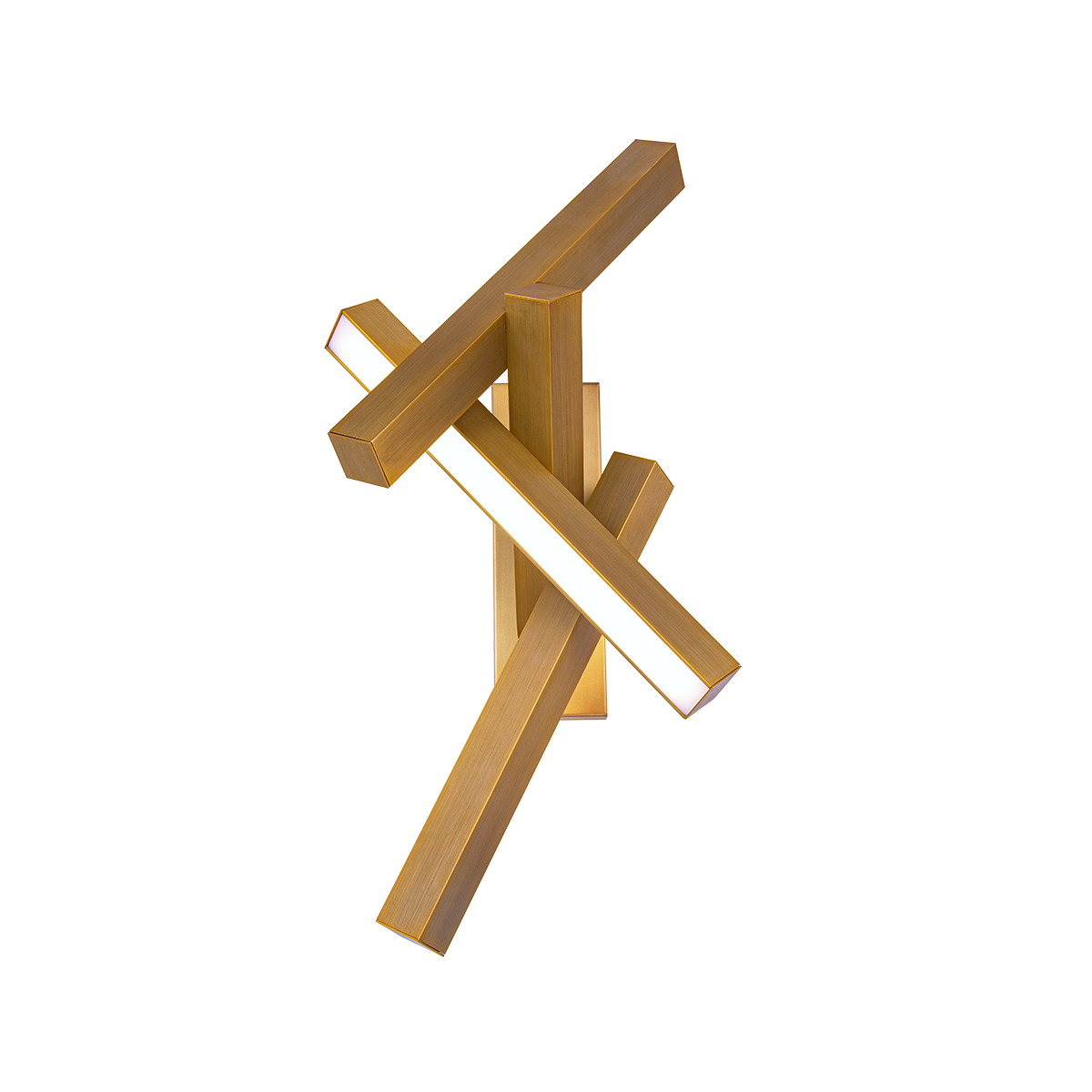 Chaos Vertical Sconce Aged Brass