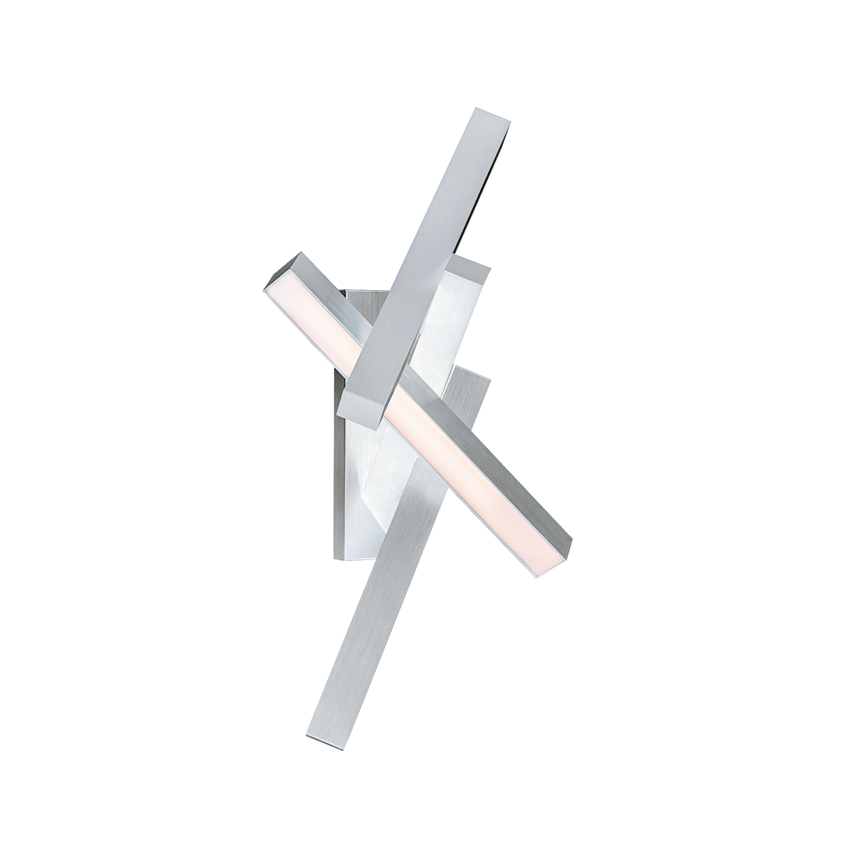 Chaos Vertical Sconce Brushed Aluminum