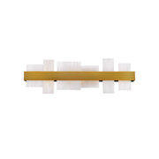 Acropolis Alabaster Sconce - Aged Brass 27in