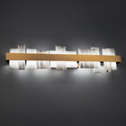 Acropolis Alabaster Sconce 37in - Aged Brass