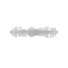 Acropolis Alabaster Sconce 37in - Brushed Nickel