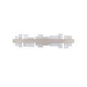 Acropolis Alabaster Sconce 37in - Brushed Nickel