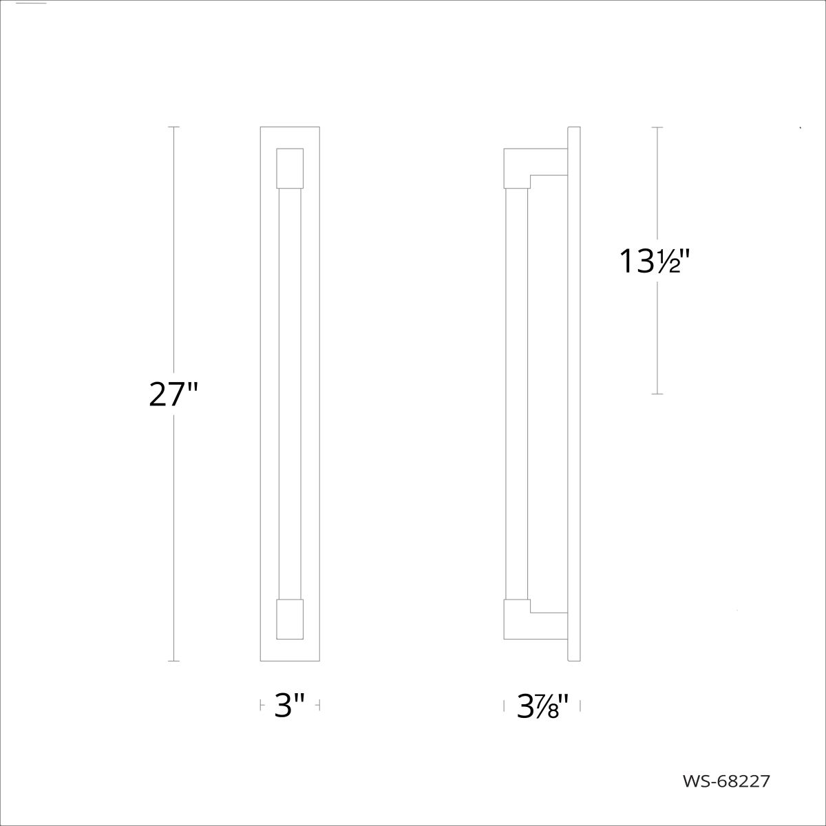 Barre 27in line drawing