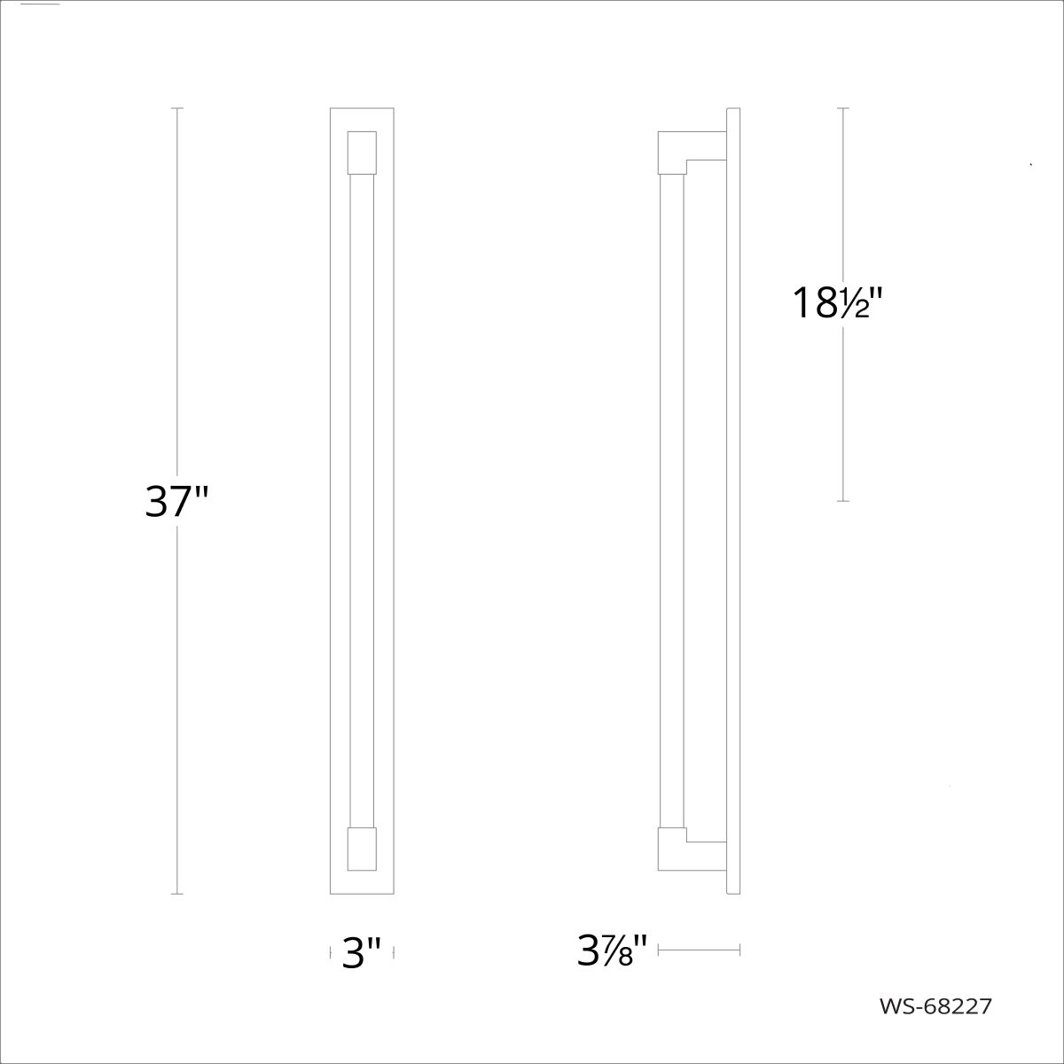 Barre 37in line drawing