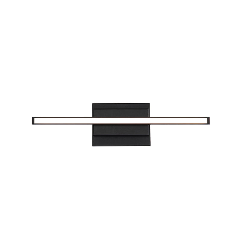 Parallax Bathroom Vanity & Sconce 18in Black