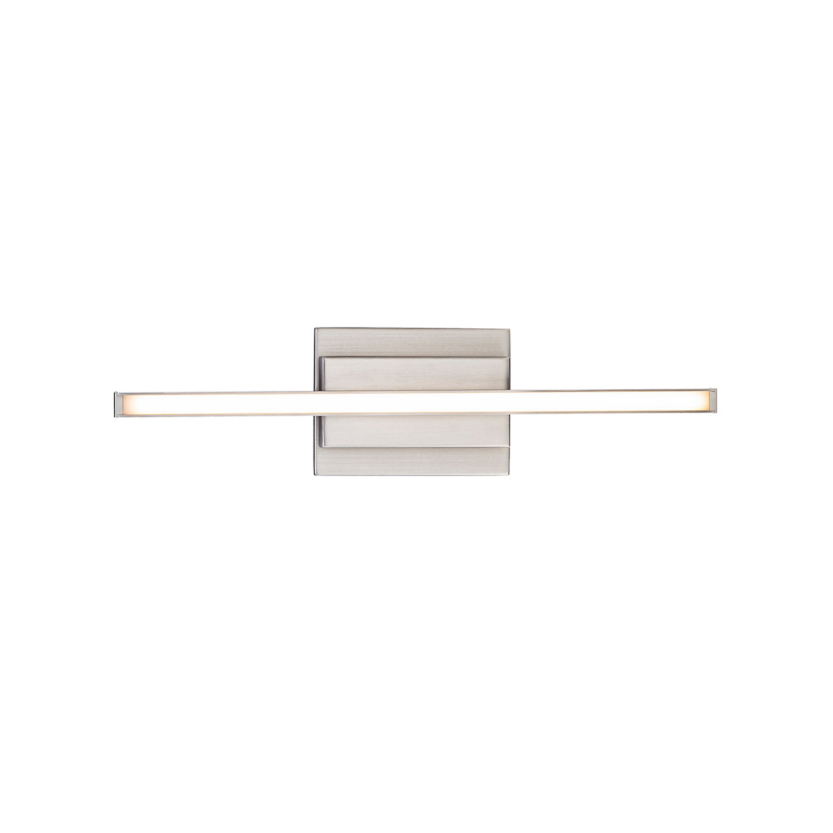 Parallax Bathroom Vanity & Sconce 18in Brushed Nickel