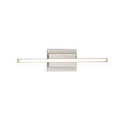 Parallax Bathroom Vanity & Sconce 18in Brushed Nickel