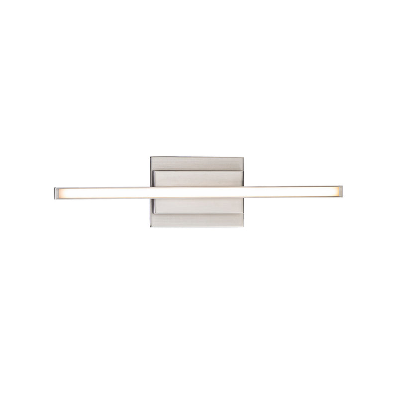 Parallax Bathroom Vanity & Sconce 18in Brushed Nickel