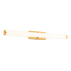 Carlisle Bath Sconce Aged Brass Angle 2