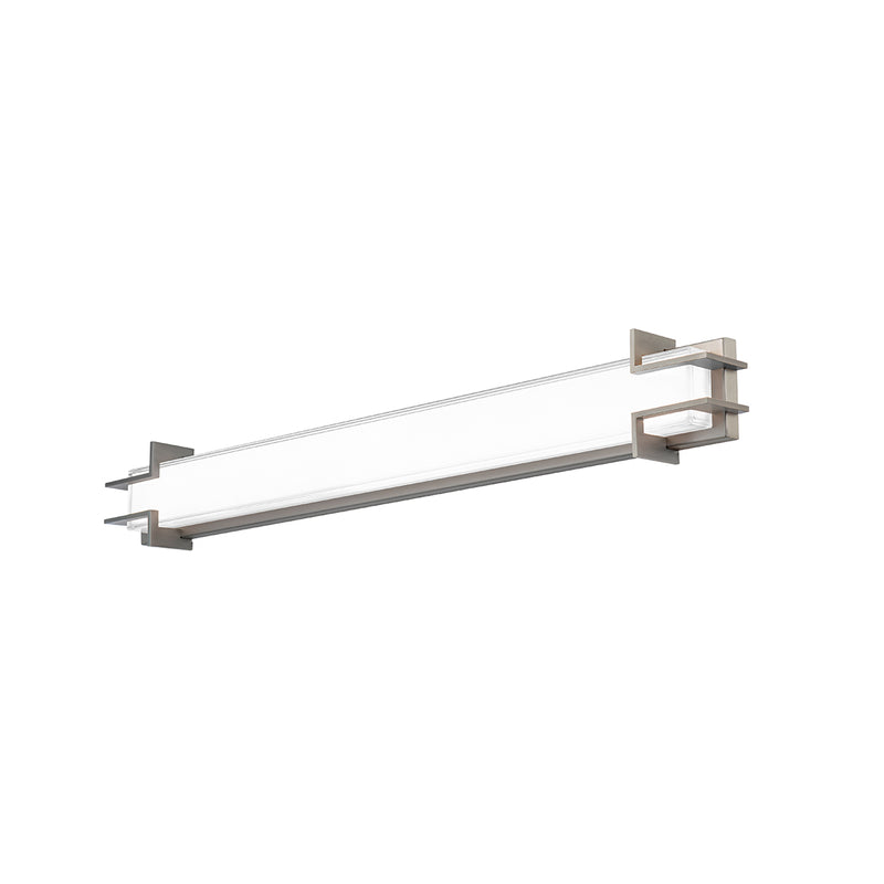 Simone Bathroom Vanity & Sconce Brushed Nickel
