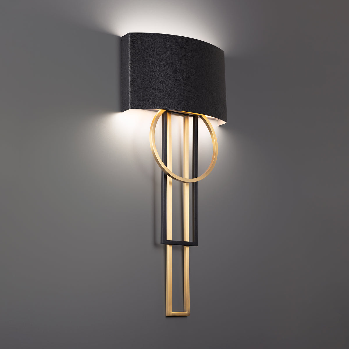 Sartre Leather Sconce