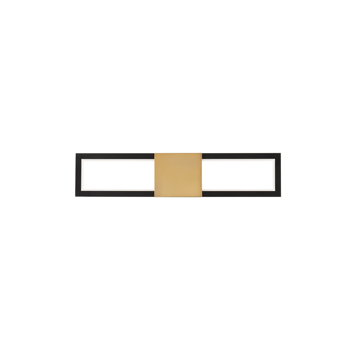 Peekaboo Bath & Wall 22in Black/Aged Brass