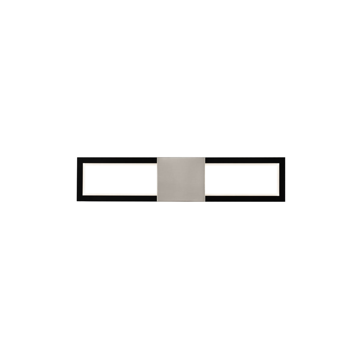 Peekaboo Bath & Wall 22in Black/Brushed Nickel