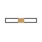 Peekaboo Bath & Wall 32in Black/Aged Brass